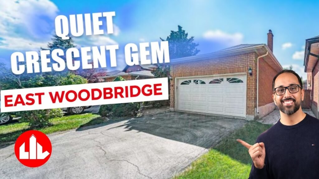 Front exterior of 47 Velvet Crescent detached home on a quiet crescent in East Woodbridge, Vaughan